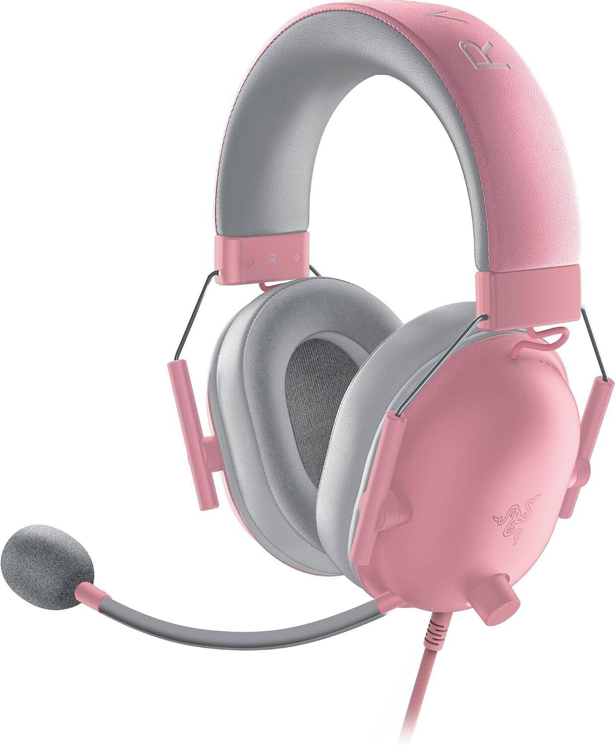 Alt View 4. Razer - BlackShark V2 X Wired Over-the-Ear Gaming Headset for Xbox - Quartz.