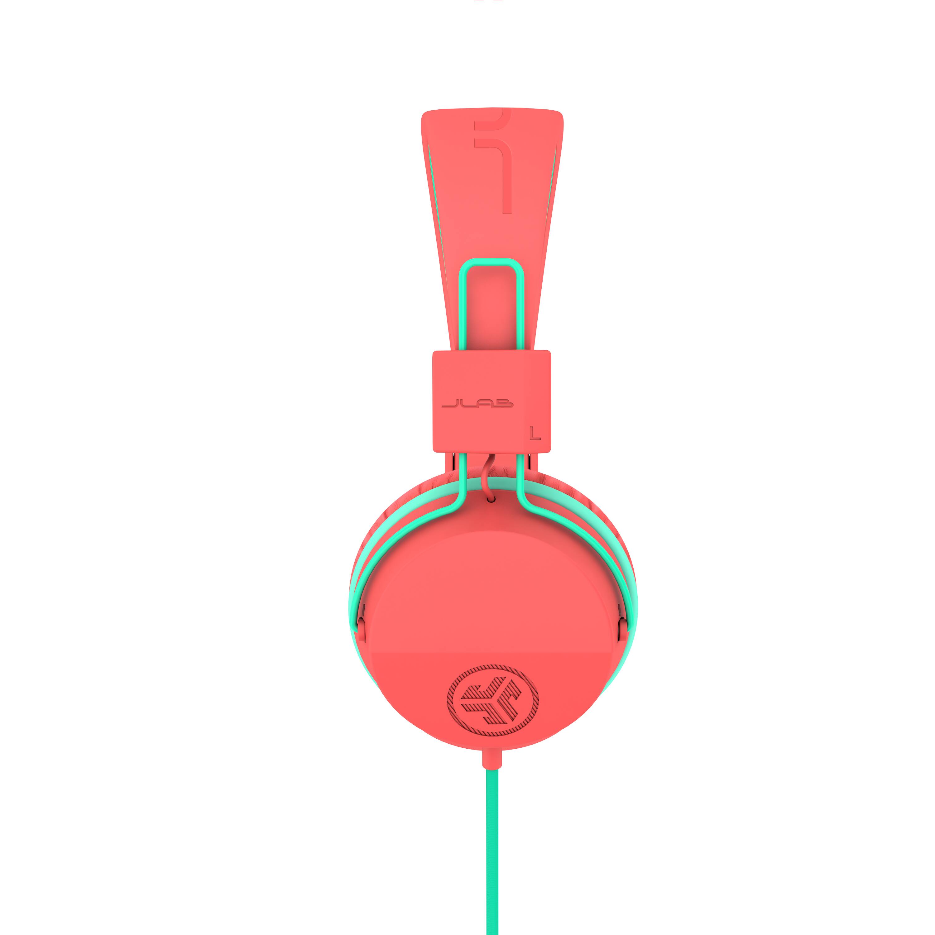Left. JLab - JBuddies Studio On-Ear Kids Wired Headphones - Peach.