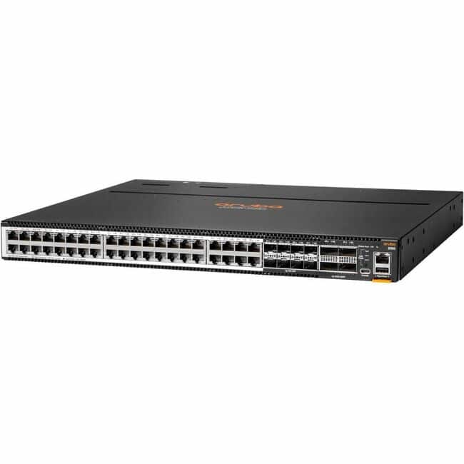 HP - HPE CX 8100 40XT8XF4C Ethernet Switch - 40 Ports - Manageable - 10 Gigabit Ethernet, 100 Gigabit Ethernet - 10GBase-X - Black