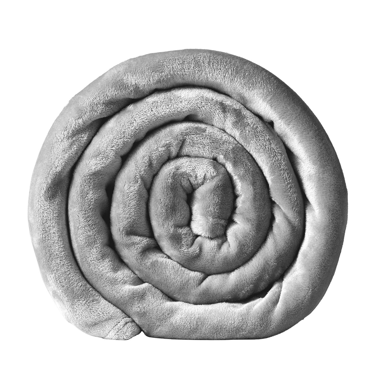 Alt View 4. VEVOR - King Size Blanket, 108 x 90 inches, Lightweight and Fuzzy Throw Blanket for Bed, Cozy Grey King Blanket for All Season - Grey.