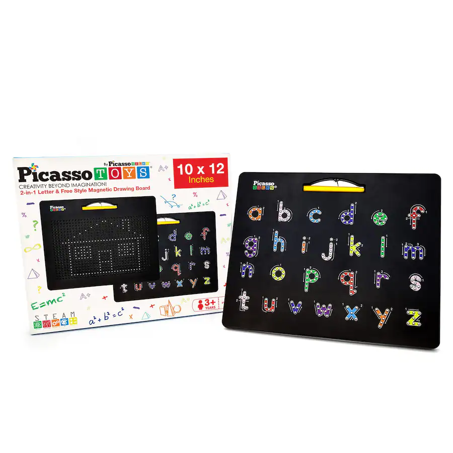 PicassoTiles PICASSO TILES Magnetic Drawing Board for Kids, Double ...
