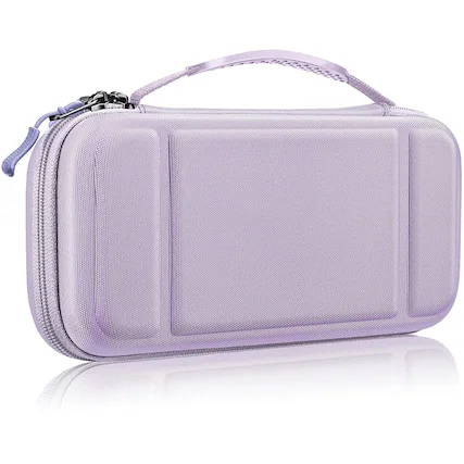 Front. Kitcheniva - Travel Carry Case For Nintendo Switch OLED 2021 And Switch 2017 Lilac Purple - Lilac Purple.