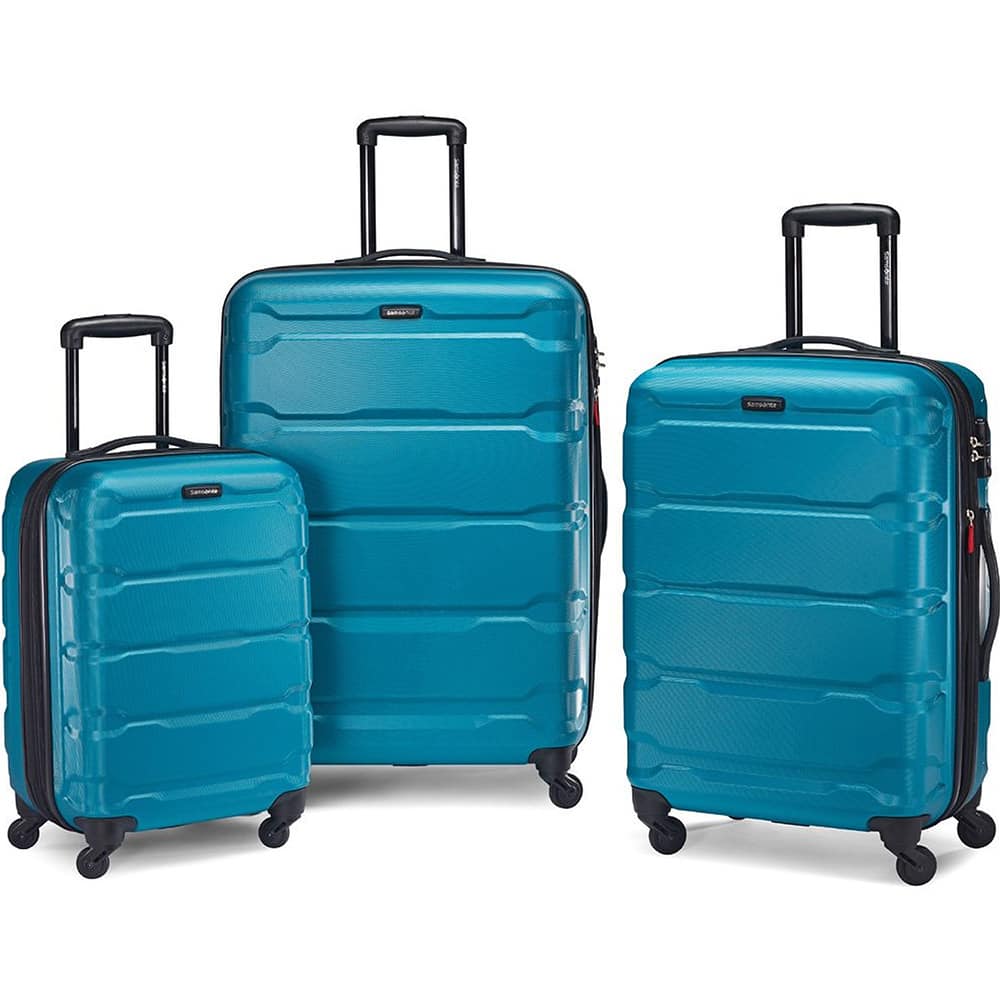 Front. Samsonite - Omni Hardside Luggage Nested Spinner Set 68311-2479 - Caribbean Blue.