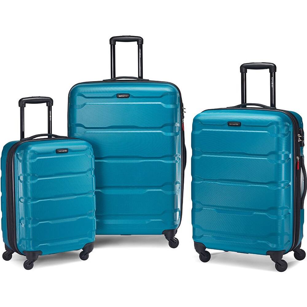 Front. Samsonite - Omni Hardside Luggage Nested Spinner Set 68311-2479 - Caribbean Blue.