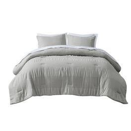 Gracie Mills - Lawanda 5-Piece Comforter and Sheet Set - Gray