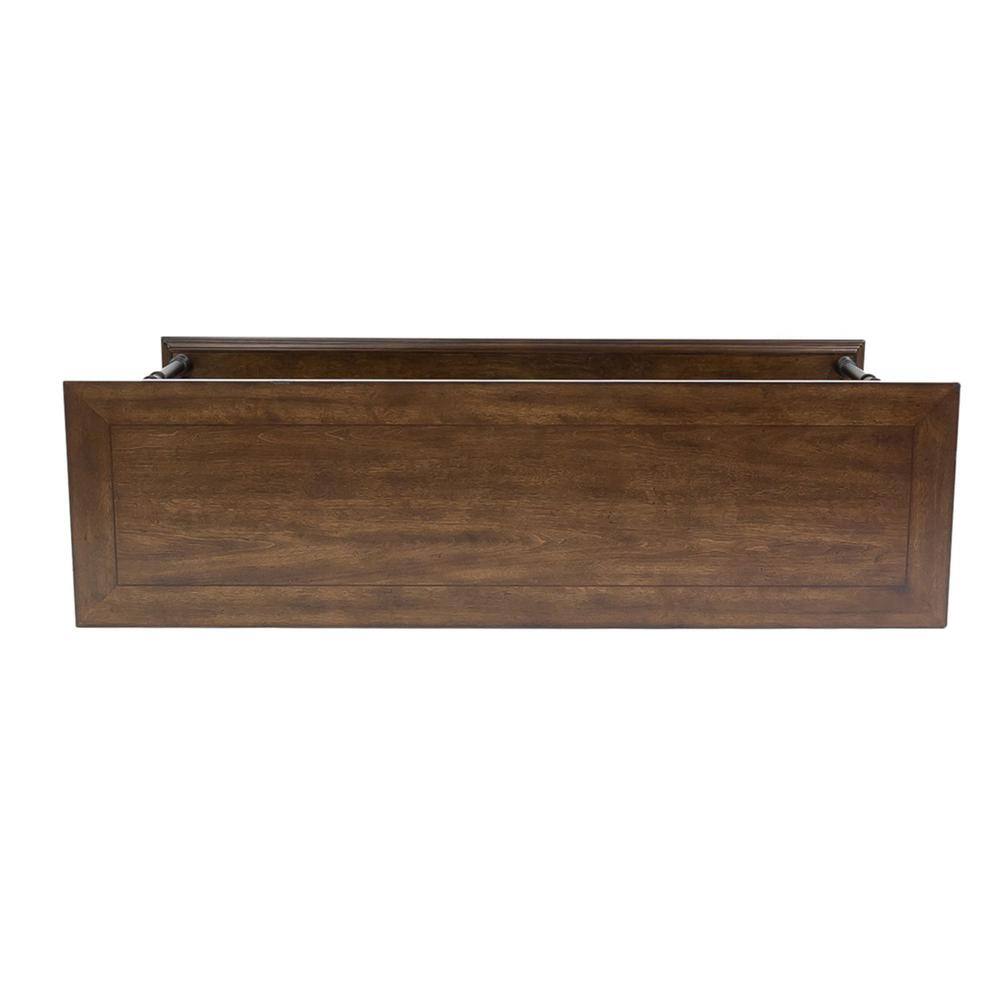 Front. Liberty Furniture Industries - Tribeca Sofa Table in Cordovian Brown - Brown.