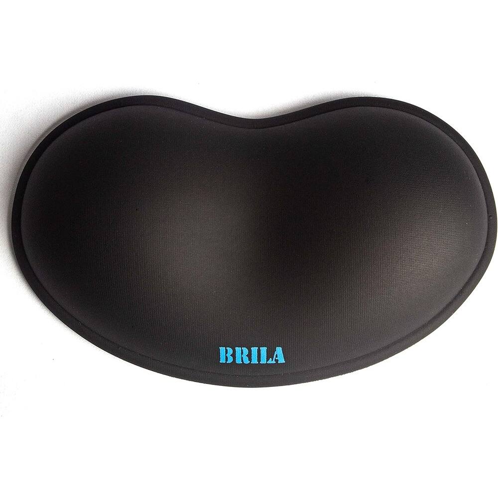 Alt View 2. RTMB - Ergonomic Silicone Mouse Wrist Rest, Cooling Gel, PU Leather, Black - black.