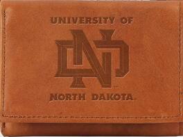 Rico Industries - University of North Dakota UND Embossed Leather Tri-fold Wallet - Multi