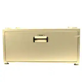 Equator - 24in Laundry Pedestal 11in tall + Rollout Storage Drawer Adjustable feet - Gold