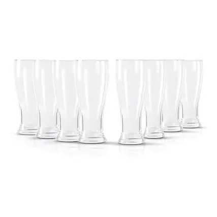 Front. Gibson - Gibson Home Callum 8 Piece 15.6 Ounce Tall Pub Glass Set in Clear - Clear.