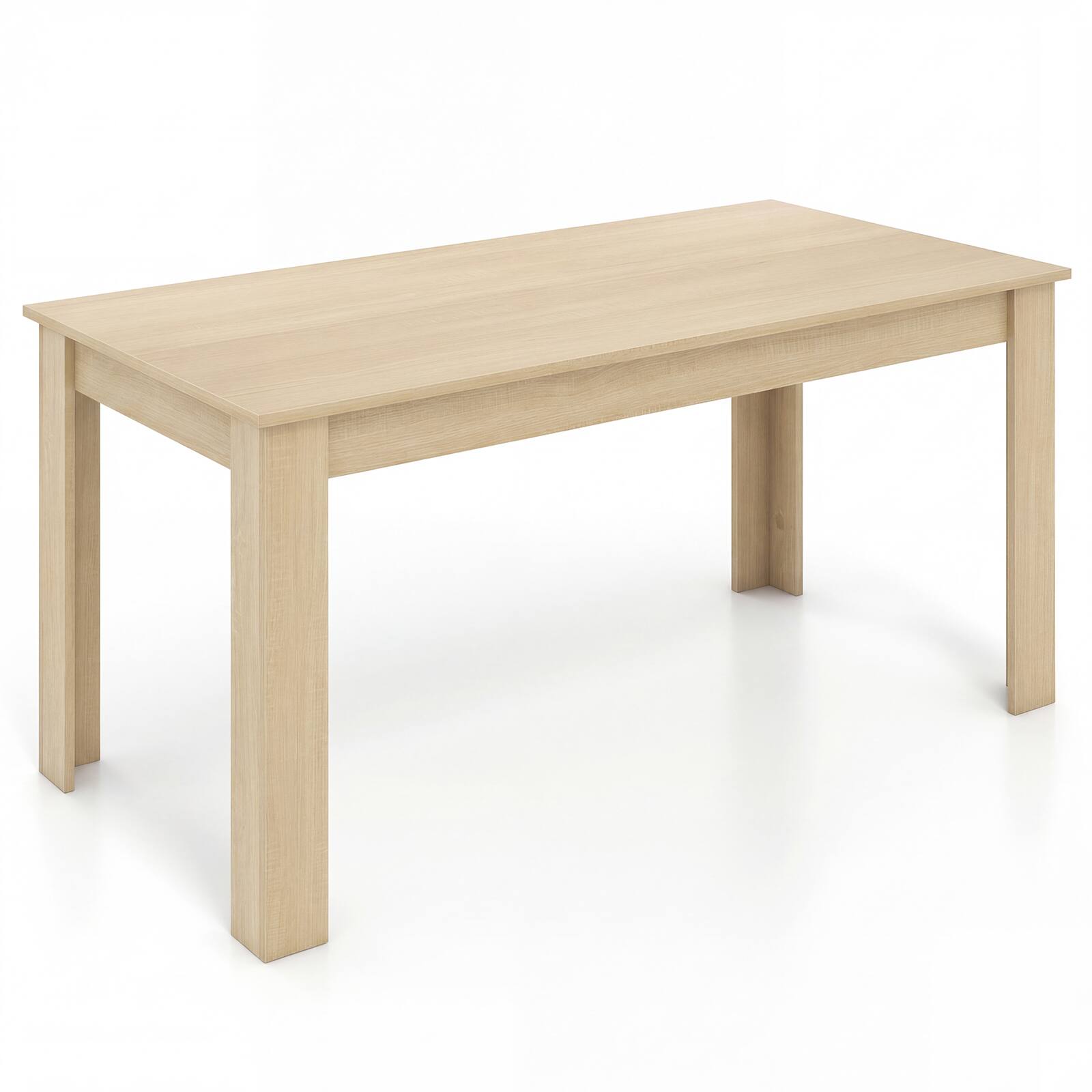 Alt View 9. Gymax - Gymax 63'' Dining Table Rectangular Modern Kitchen Table For 6 People Home Furniture - Oak.