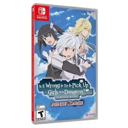 Nintendo Switch
Is It Wrong to Try to Pick Up Girls in a Dungeon?
FAMILIA MYTH
INFINITE COMBATE
TEEN
ADOLESCENTS
ESRB
paube - T (Teen 13+)