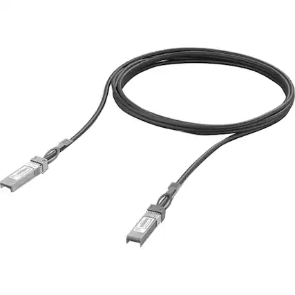 Front. Ubiquiti - 25G Direct Attach 3M Cable UACC-DAC-SFP28-3M - Black.