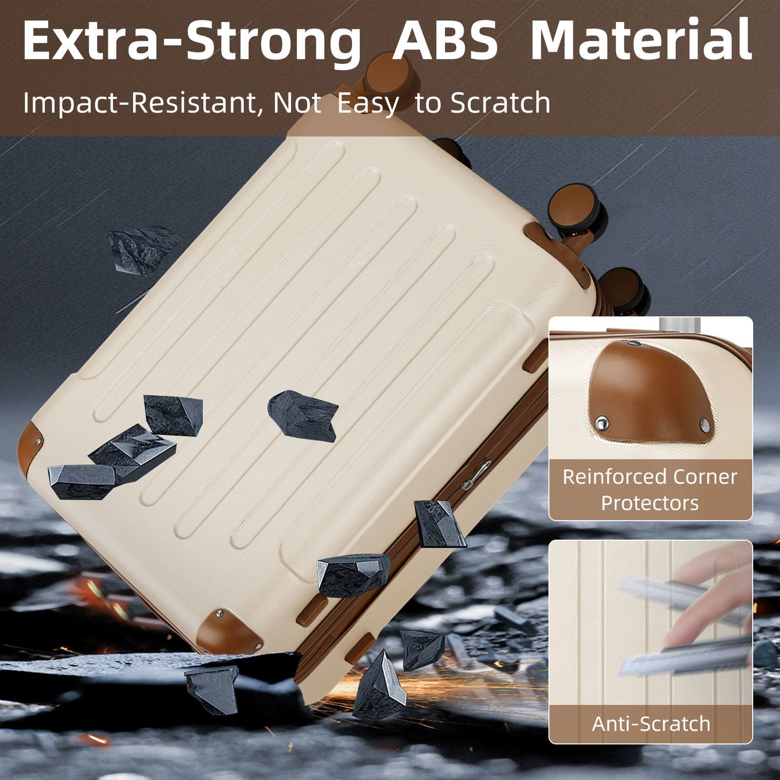 Extra-Strong ABS Material  
Impact-Resistant, Not Easy to Scratch  

Reinforced Corner Protectors  

Anti-Scratch
