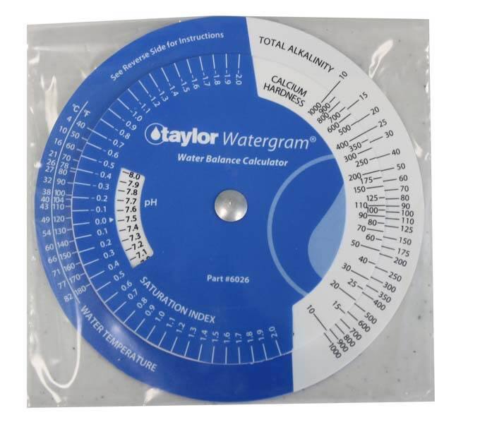 Sure, here is the corrected and grouped text from the image:

---

**Taylor Watergram® Water Balance Calculator**

**Part #6026**

**See Reverse Side for Instructions**

**pH**

- 8.0
- 7.9
- 7.8
- 7.7
- 7.6
- 7.5
- 7.4
- 7.3
- 7.2
- 7.1
- 7.0
- 6.9
- 6.8
- 6.7
- 6.6
- 6.5
- 6.4
- 6.3
- 6.2
- 6.1
- 6.0
- 5.9
- 5.8
- 5.7
- 5.6
- 5.5
- 5.4
- 5.3
- 5.2
- 5.1
- 5.0
- 4.9
- 4.8
- 4.7
- 4.6
- 4.