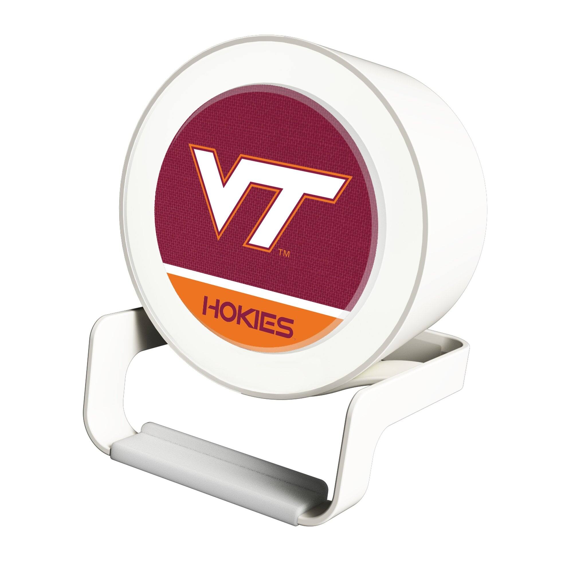 Front. Keyscaper - Virginia Tech Hokies Night Light Wireless Charger And Bluetooth Speaker - Multicolor.