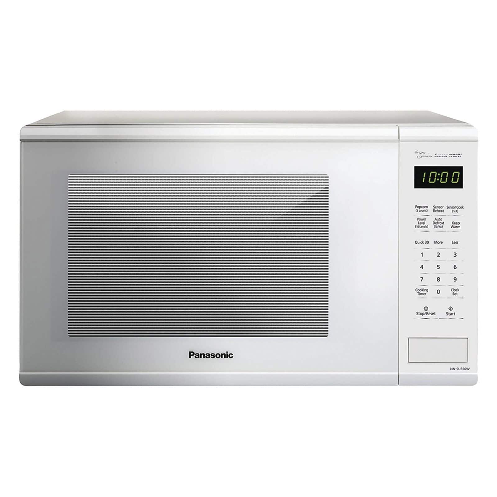 Panasonic - Nn-su656w 1.3 Cubic-ft, 1,100-watt Microwave (white) - Gray/Silver