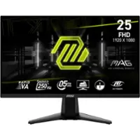 MSI - MAG 255XFV 25" Rapid VA LCD FHD 250Hz 0.5ms Adaptive sync Gaming Monitor(DisplayPort,HDMI) - Metallic Black - Front_Zoom