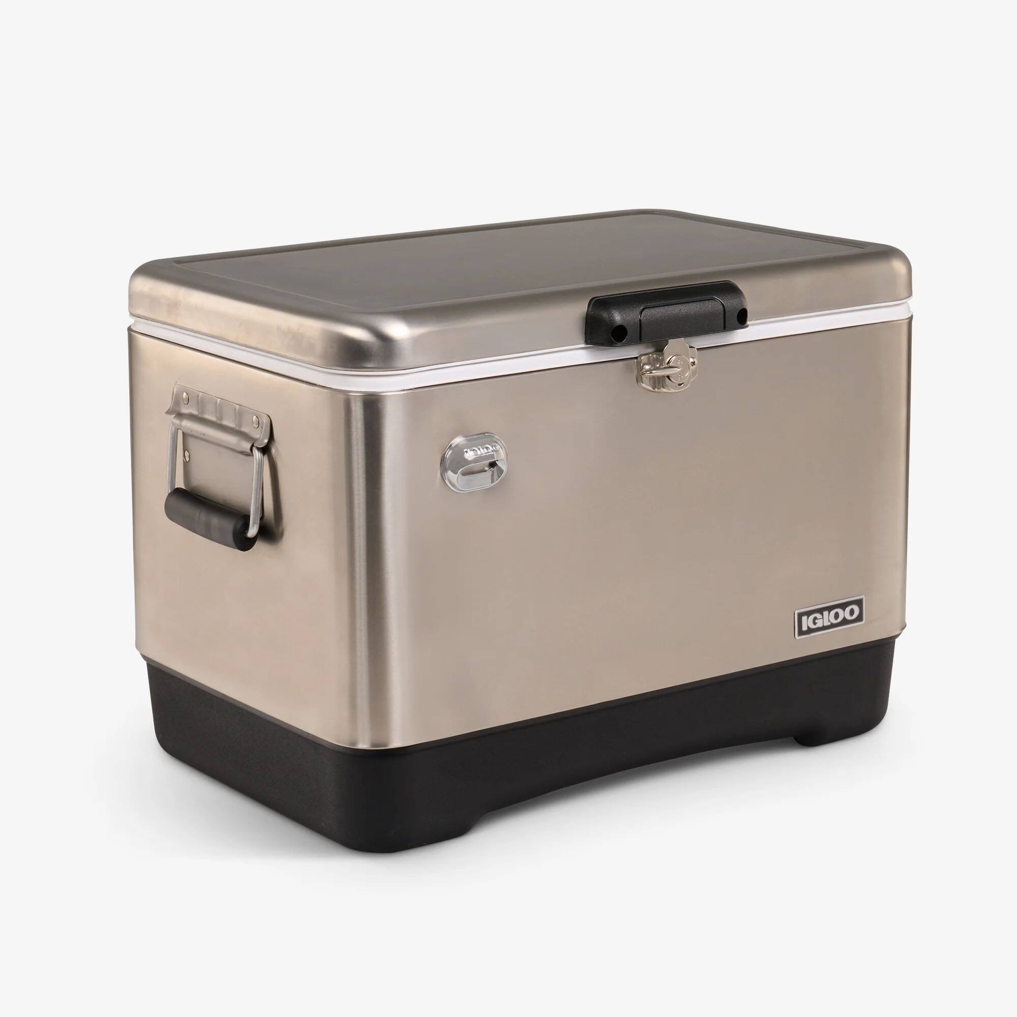 Alt View 3. Igloo - IGLOO Legacy 54 Qt Cooler, Stainless Steel - Stainless Steel.