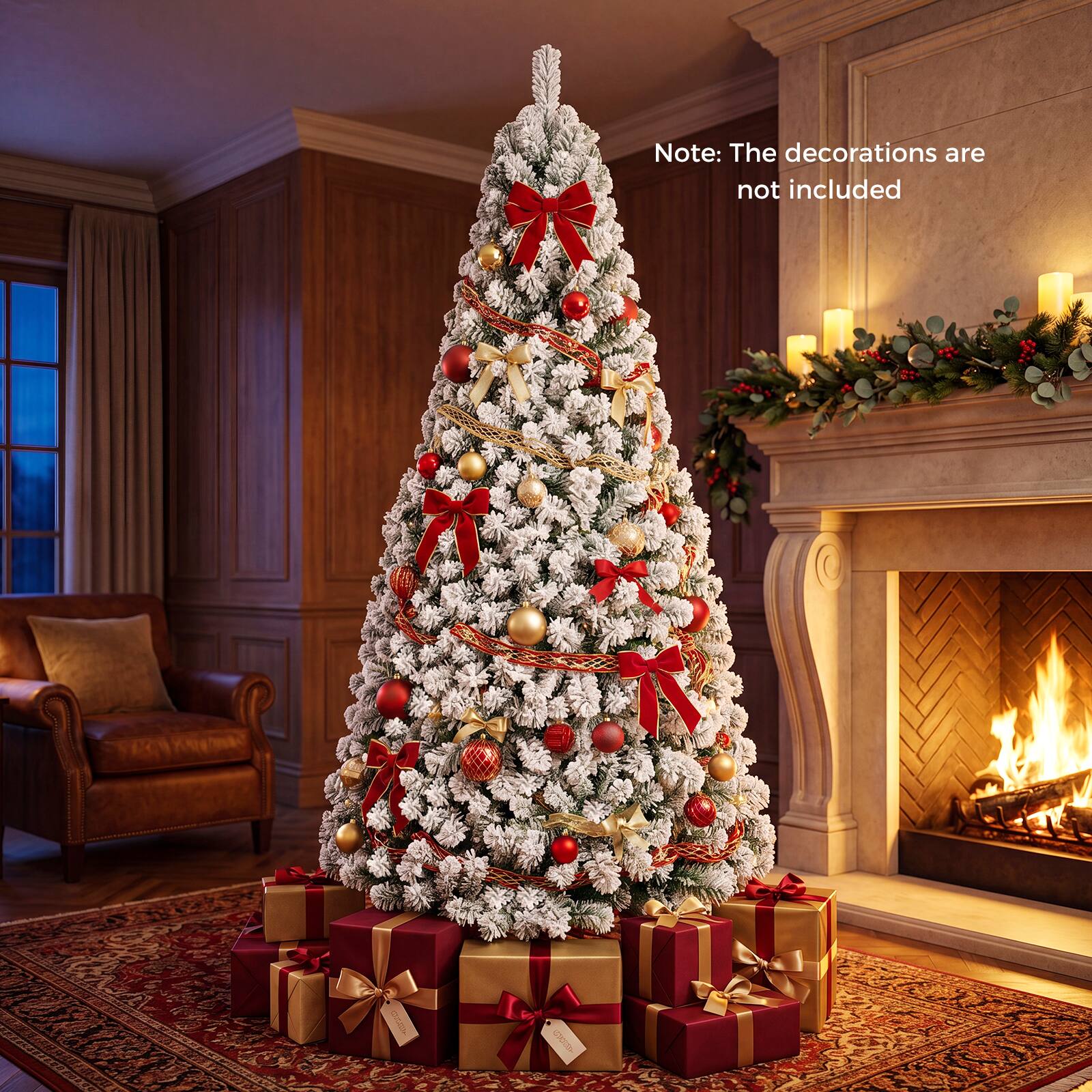 Note: The decorations are not included