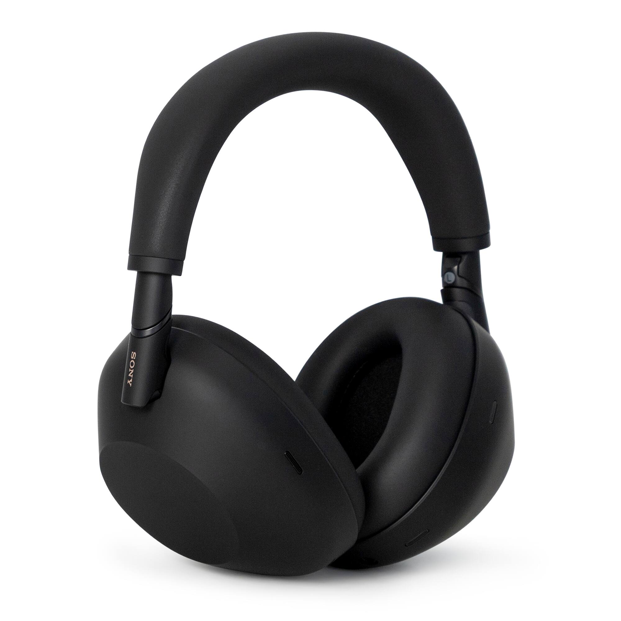 Angle. Sony - WH-1000XM6 Wireless Noise Canceling Headphones ,2 Year Repair and Replace Protection Plan - Black.