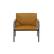 Front. Sauder - Boulevard Café Collection 4-Leg Accent Chair - Camel.