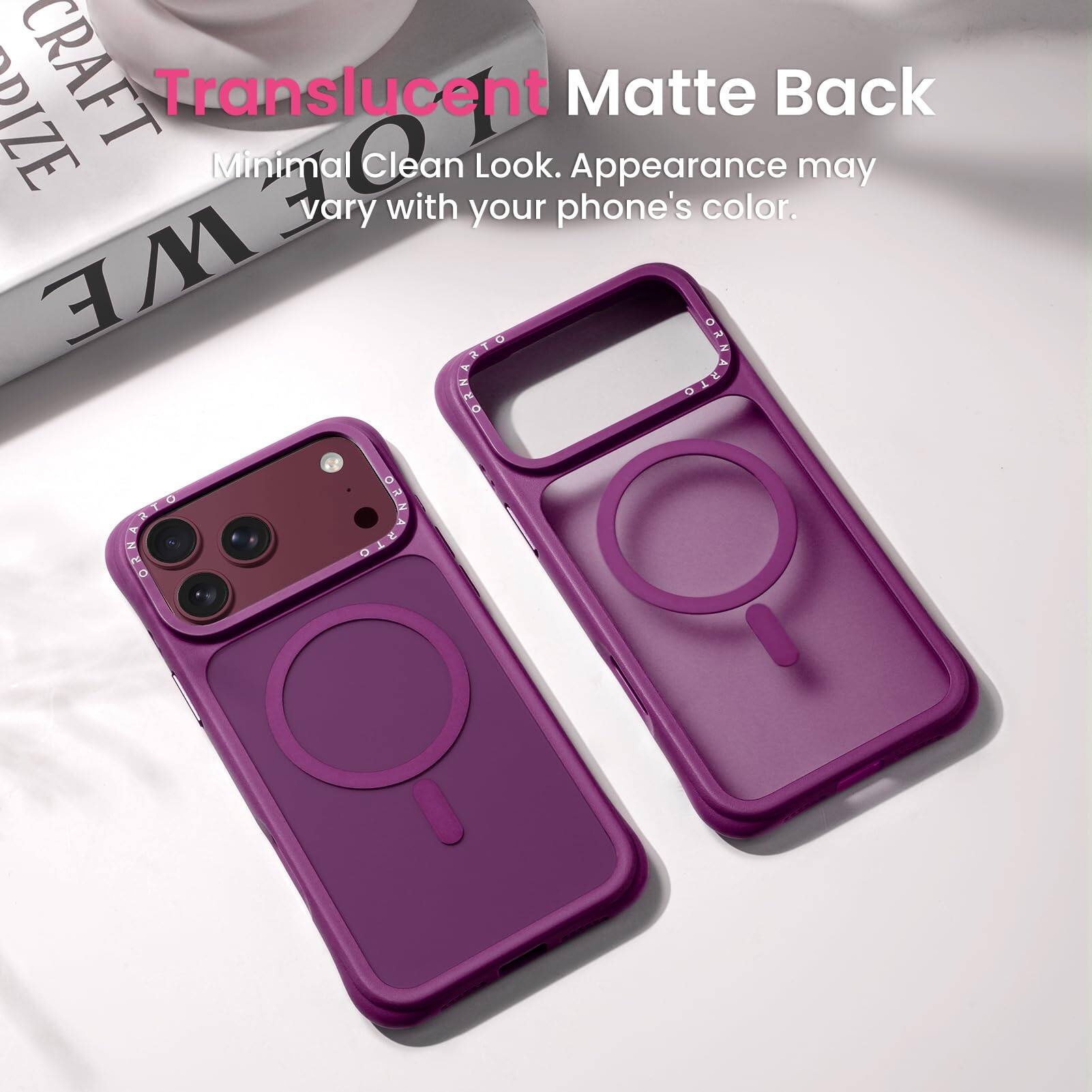 RIZE CRAFT Translucent Minimal Clean Look. Matte Appearance Back may vary with your phone's color.