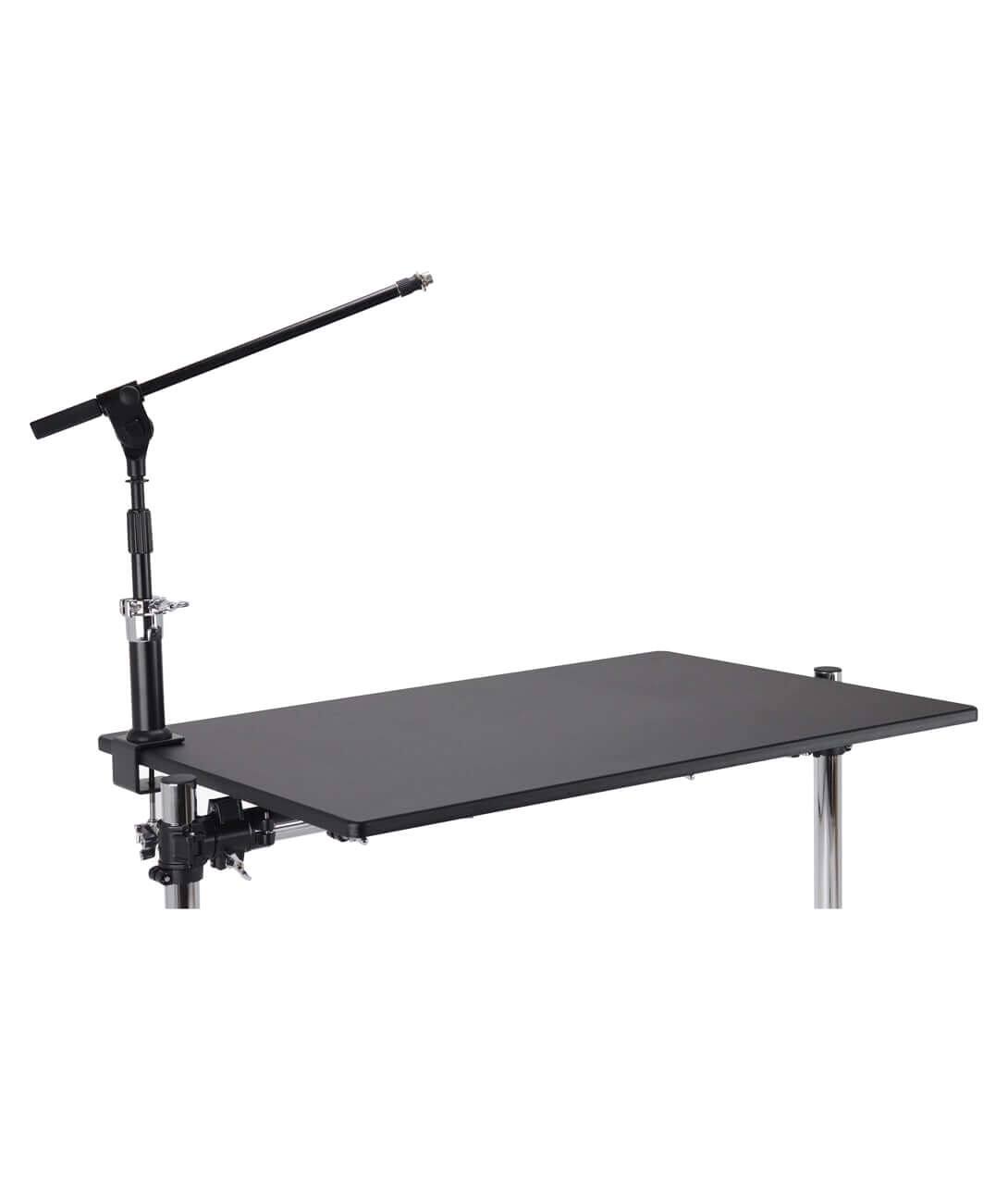 Angle. Gibraltar Hardware - Table Mount Microphone Boom Arm, Ideal Podcast or Vocal Station, Durable and Adjustable.