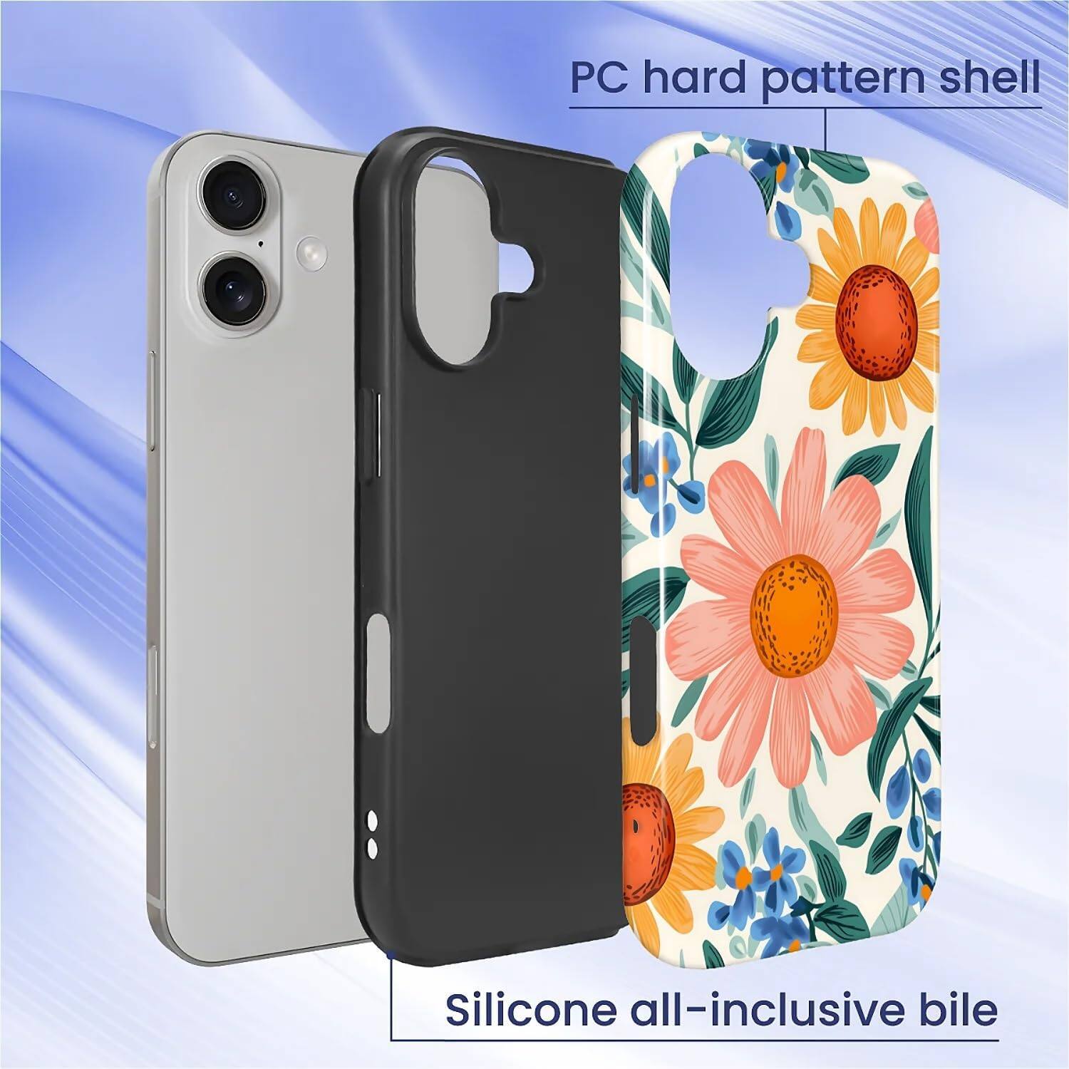 PC hard pattern shell  
Silicone all-inclusive bile