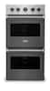 Front. Viking - 27"Premiere Electric Double Oven-Damascus Gray - Damascus Gray.
