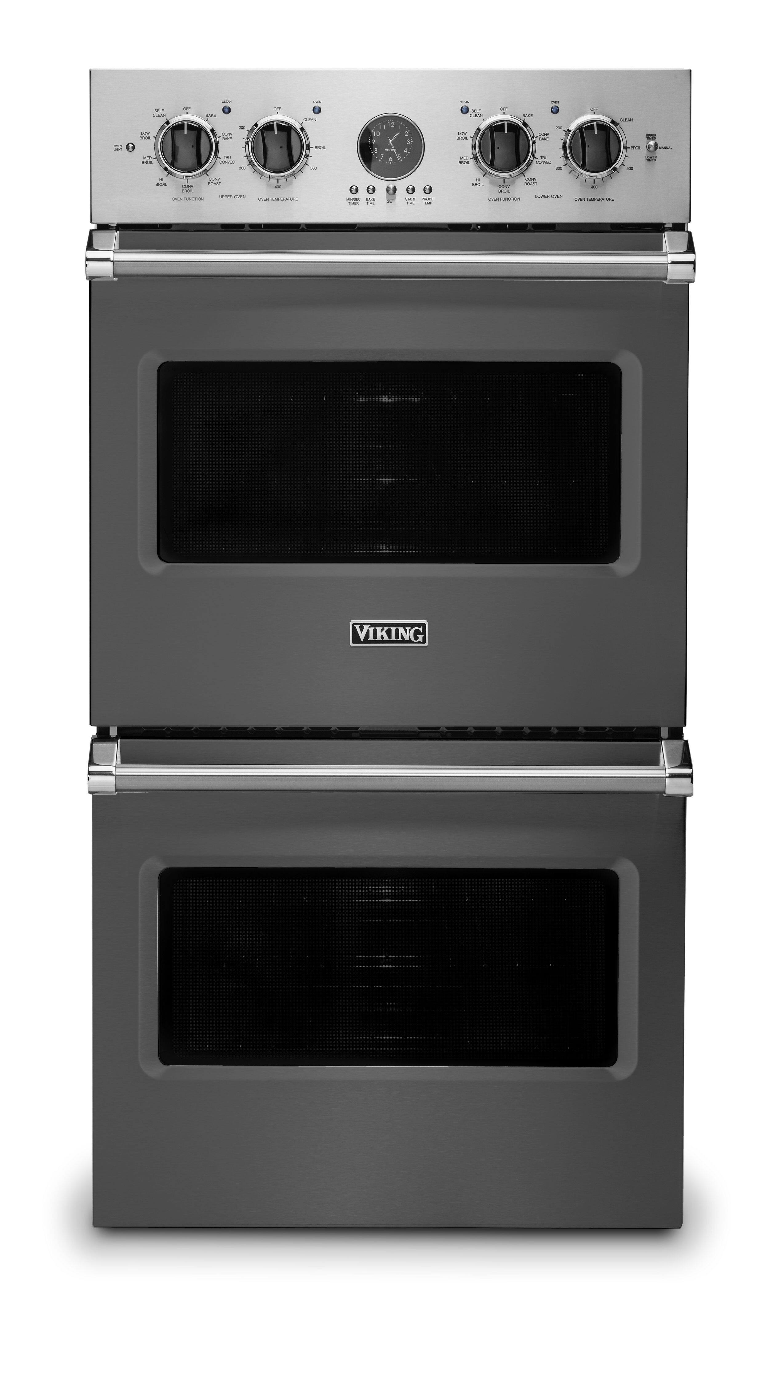 Viking - 27"Premiere Electric Double Oven - Damascus Gray