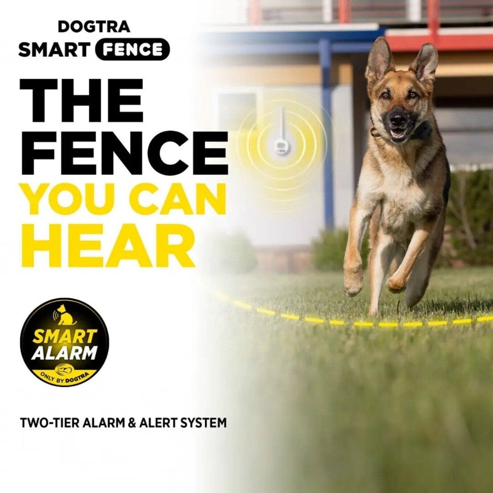 DOGTRA SMART FENCE  
THE FENCE YOU CAN HEAR  
SMART ALARM ONLY BY DOGTRA  
TWO-TIER ALARM & ALERT SYSTEM
