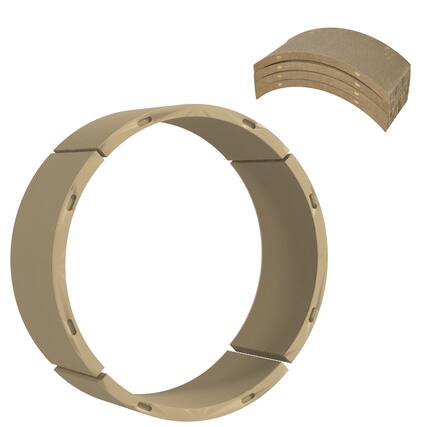 Front. Pawhut - Cat Scratching Board, 4 Pack Scratcher for Indoor Cats, Reversible Replacement for Cat Wheel - Brown.