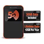 SIMO - Solis Pro 5G Mobile Hotspot and Power Bank with Lifetime Data - Black (Unlocked)
