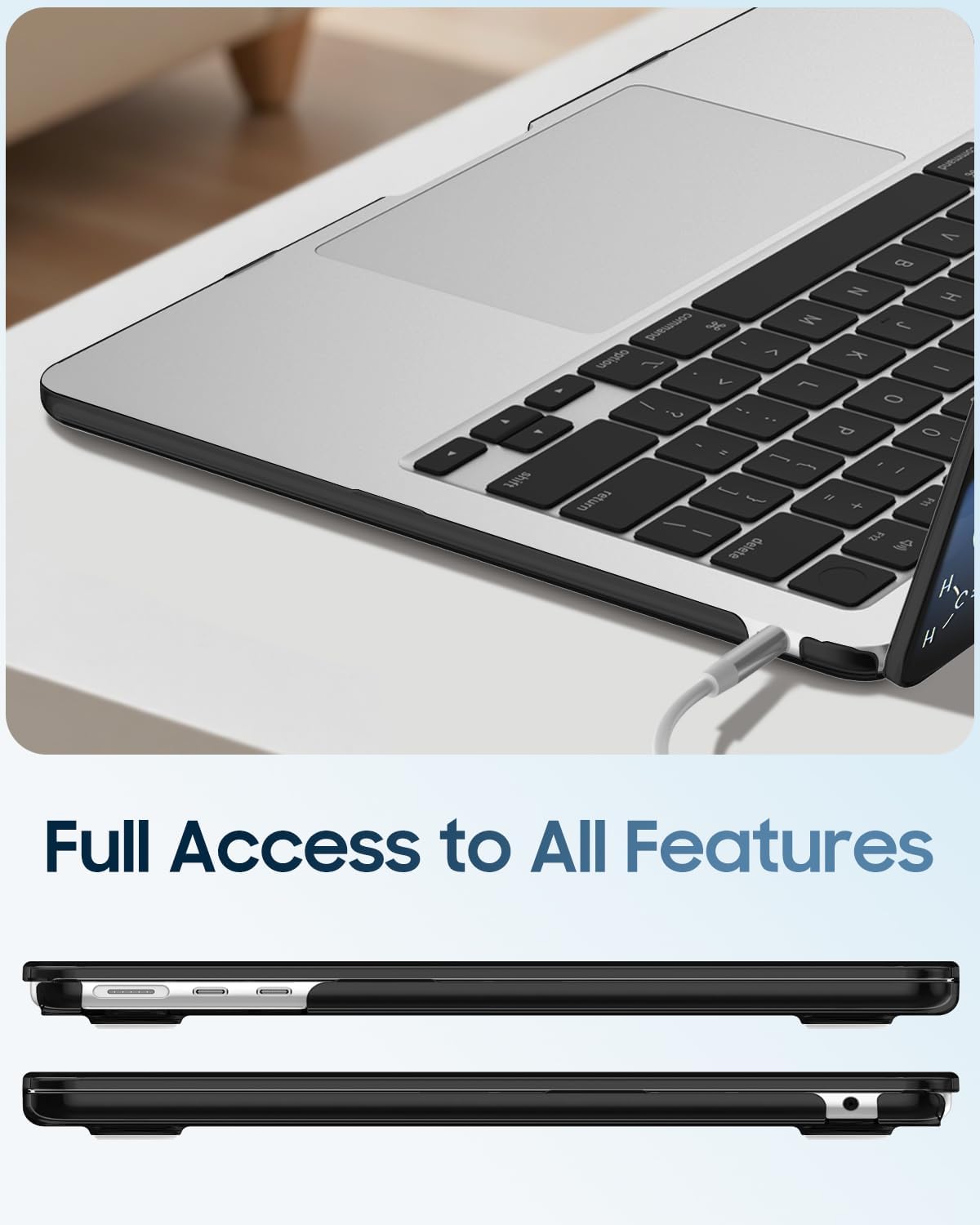 shift  
< N H command  M J option ^ K v I V L - 0 ? : P 0 = ] { , I [ N return - + F11 I - F12 delete  H

Full Access to All Features