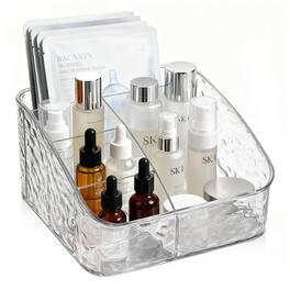Mber - Makeup Organizer Countertop, Vanity Makeup Organizer Tray, Cosmetic and Skincare Organizers Acrylic Makeup Storage - Clear
