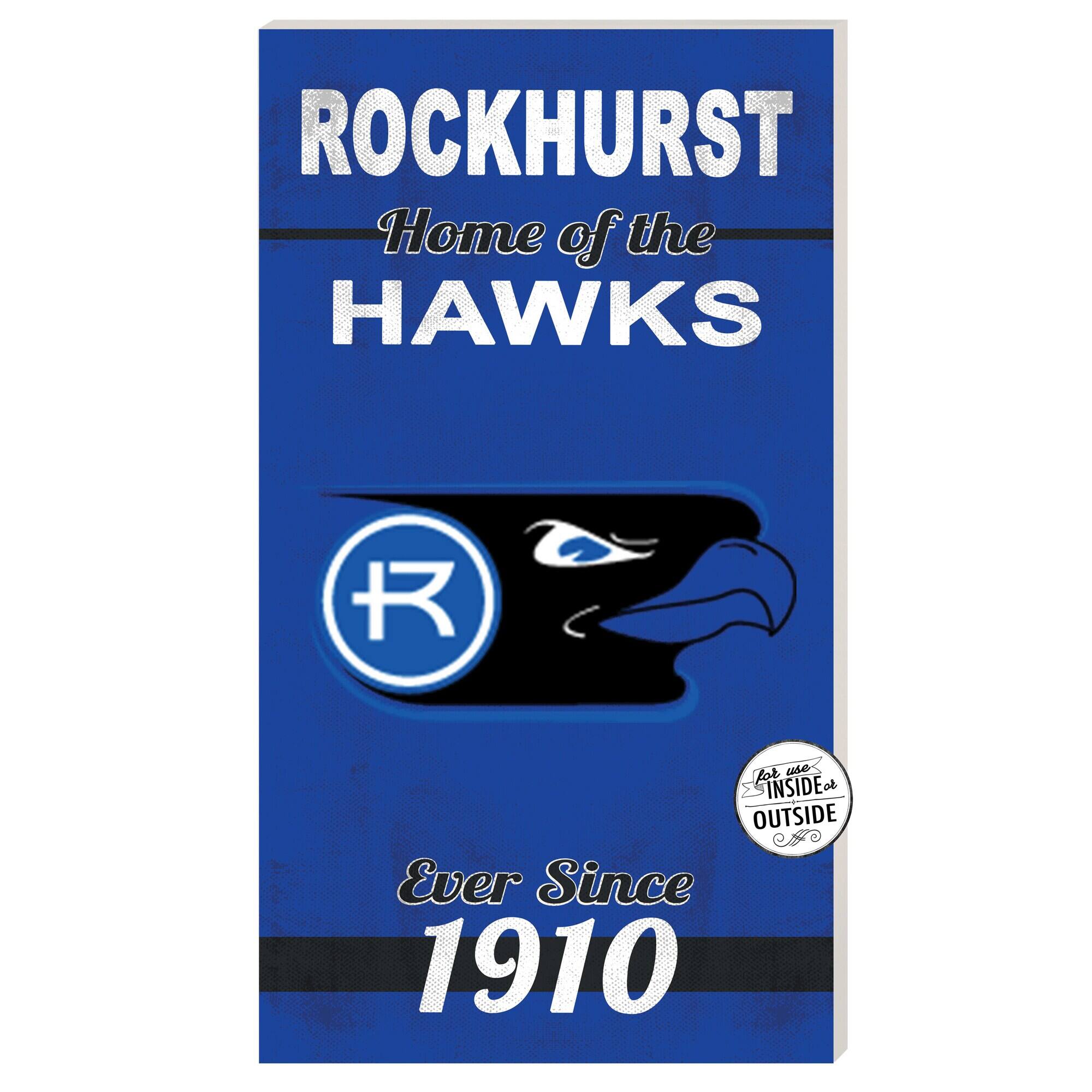 Rockhurst Hawks 11" x 20" Indoor/Outdoor Home Of The Sign