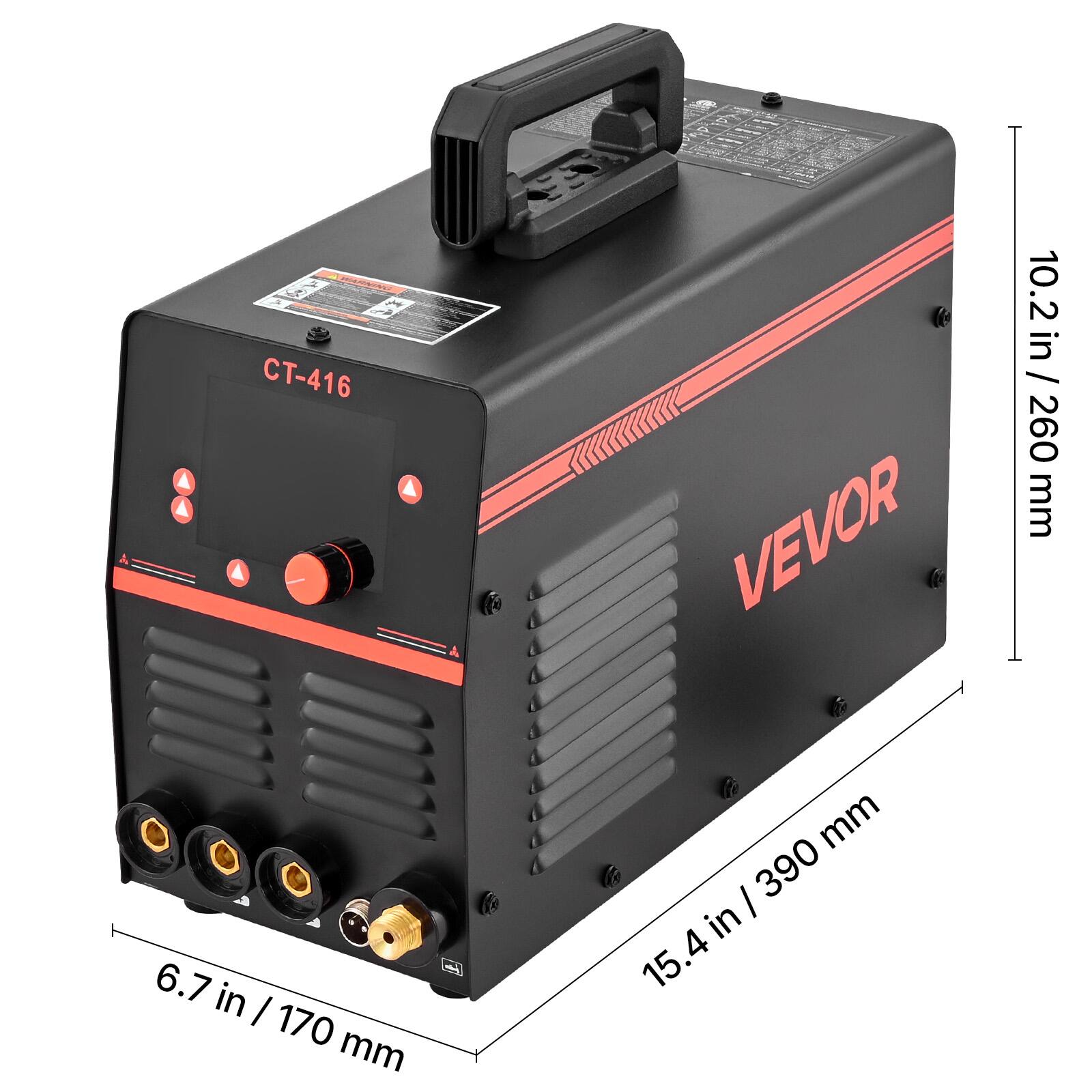WHAUKANS CT-416  
6.7 in / 170 mm  
VEVOR  
10.2 in / 260 mm  
15.4 in / 390 mm