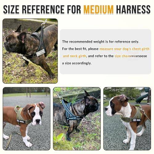 **SIZE REFERENCE FOR MEDIUM HARNESS**

The recommended weight is for reference only. For the best fit, please measure your dog's chest girth and neck girth, and refer to the size chart accordingly.