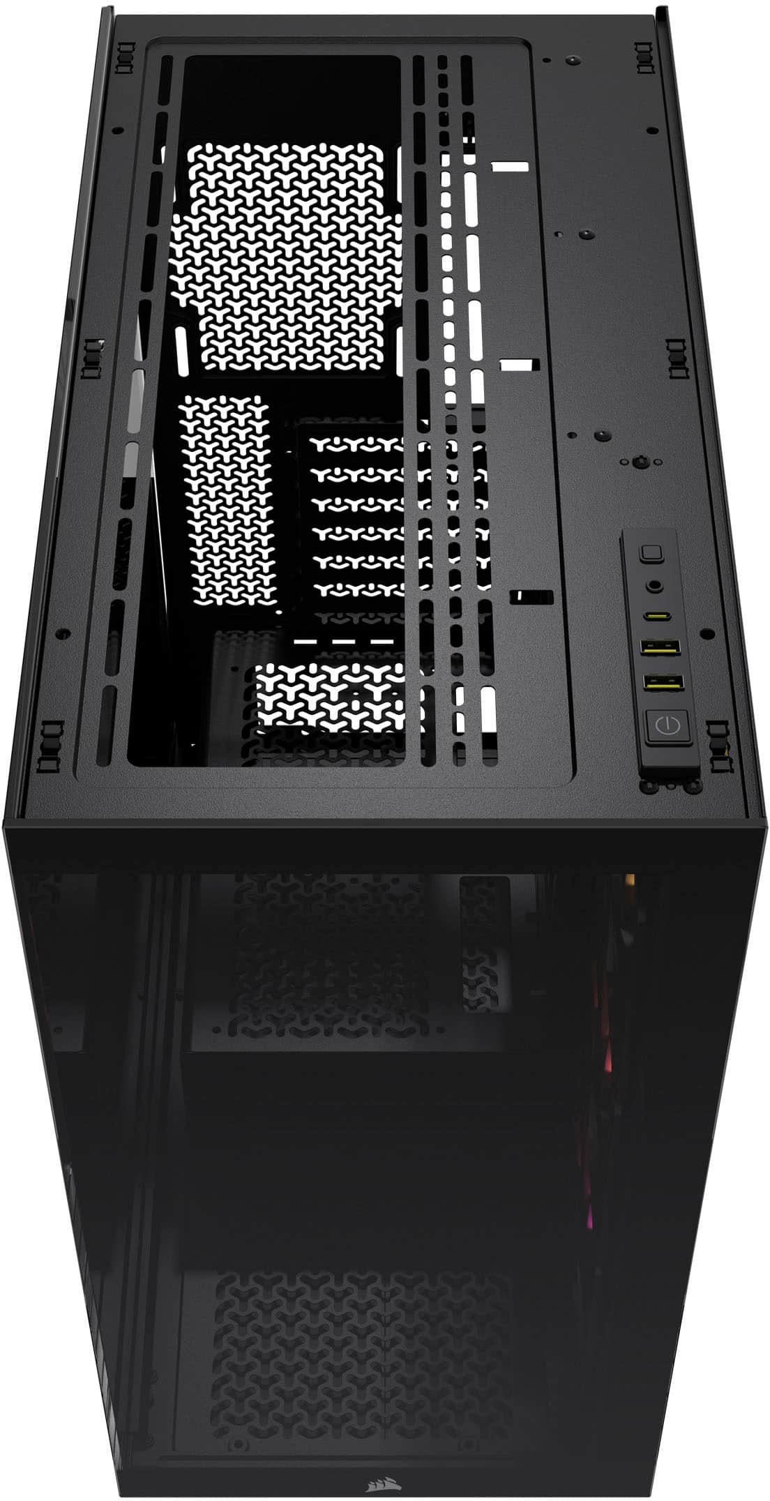 Alt View 17. CORSAIR - 3500X ARGB ATX Mid-Tower PC Case - Black.