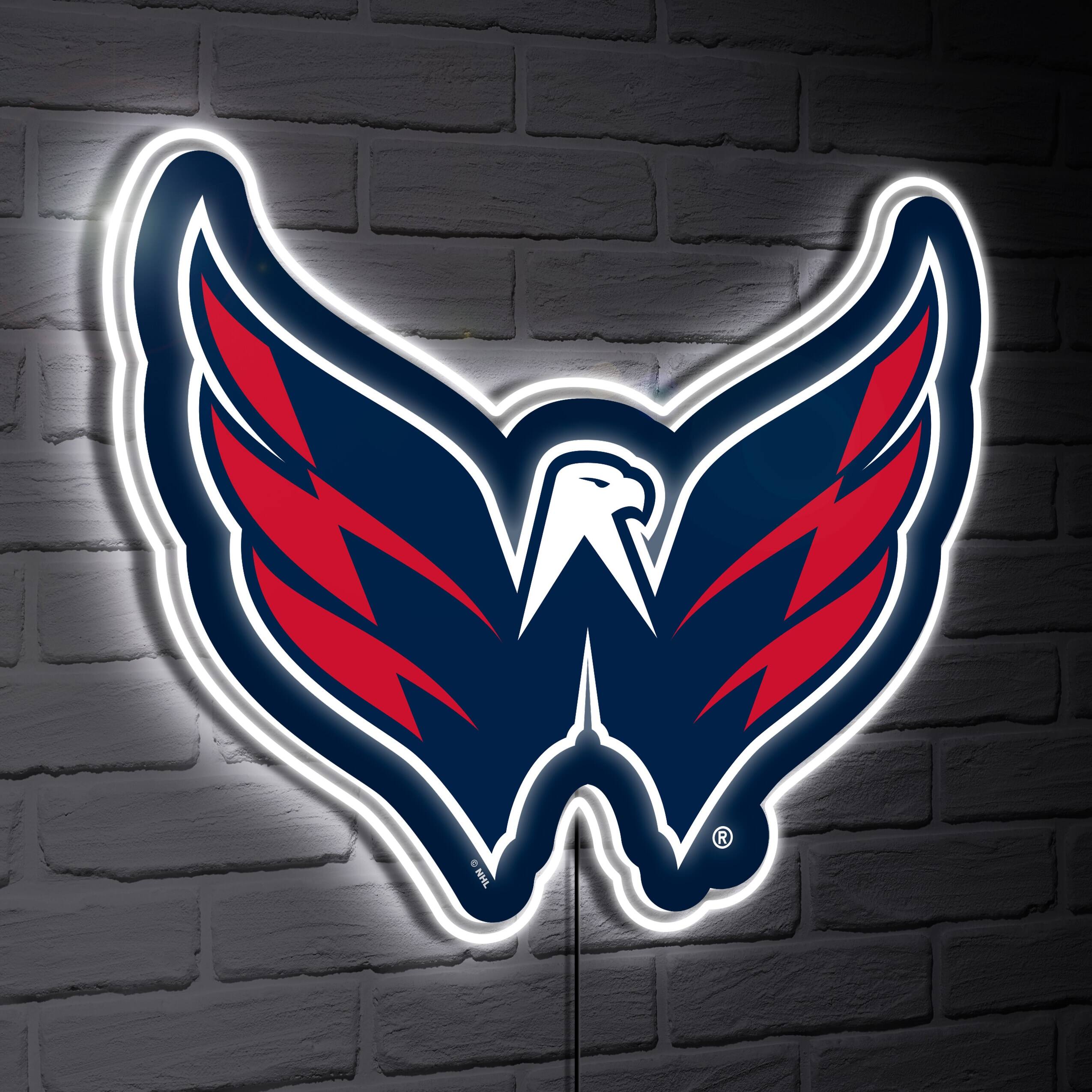 Washington Capitals LED Team Logo Shaped Lighted Wall Sign