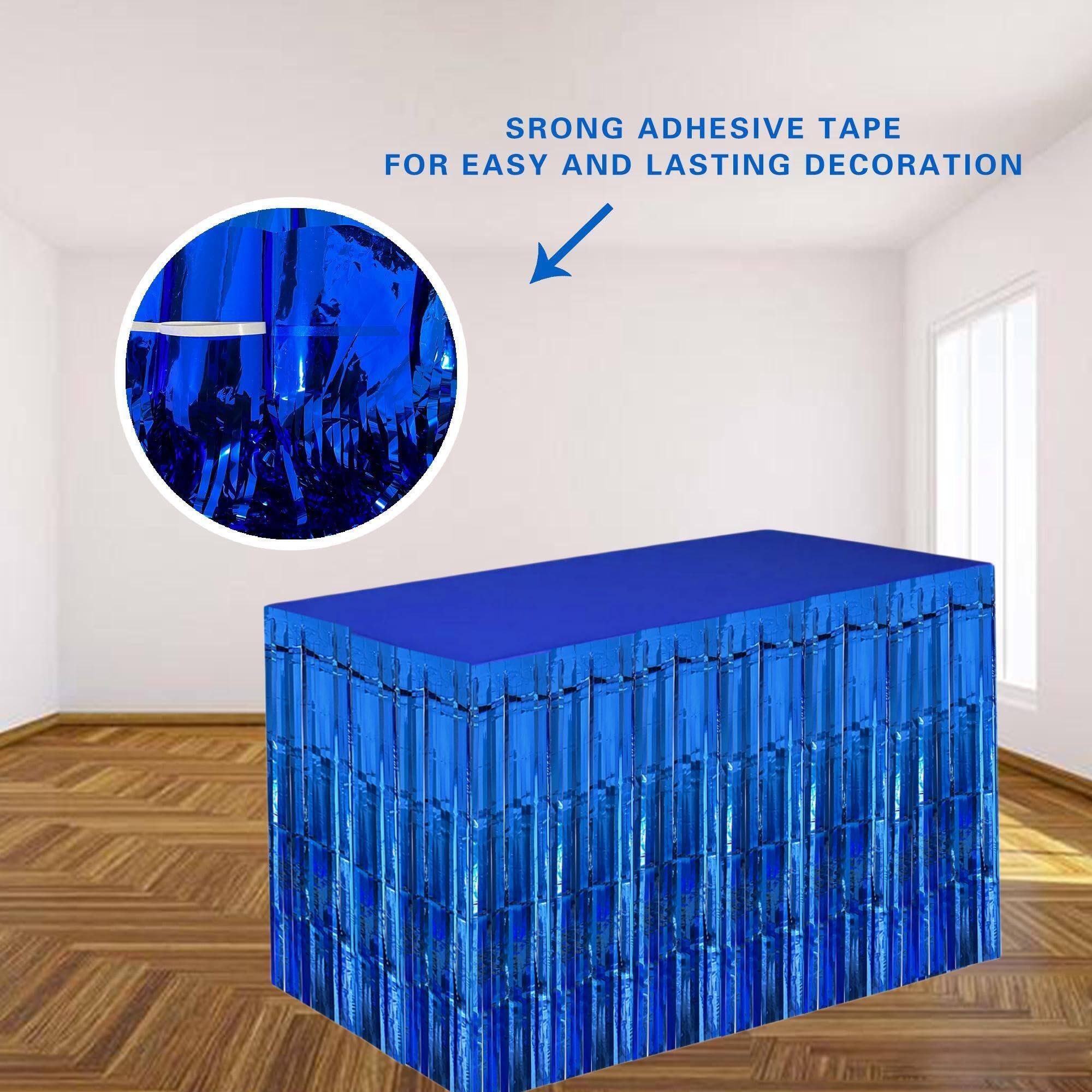 Dapper Styles Streamers Party Decorations 2 Packs Table Skirts Metallic ...