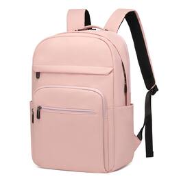 Unique Bargains - 16" Laptop Backpack for Men Women, Travel w/Anti-Theft Pocket, Lightweight Water-Resistant TSA Approved - Pink