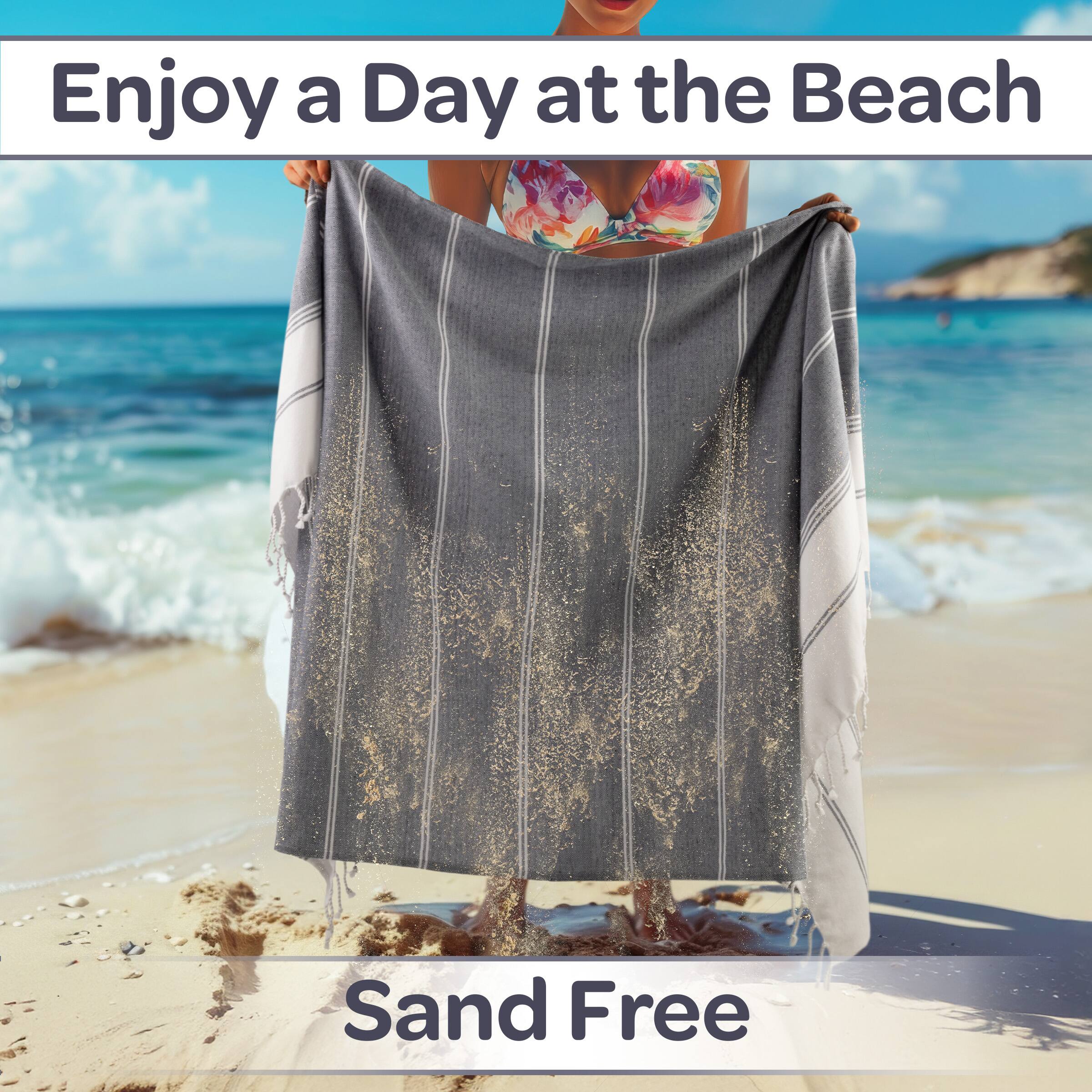 Enjoy a Day at the Beach  
Sand Free