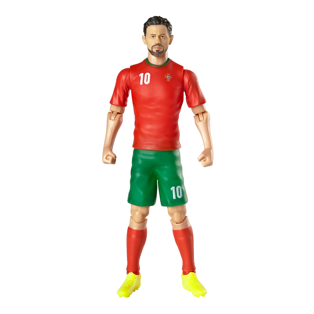 Alt View 1. Banbo Toys - Banbo Toys SOCKERS Portugal National Bernardo Silva 8" Collectible Soccer Action Figure.