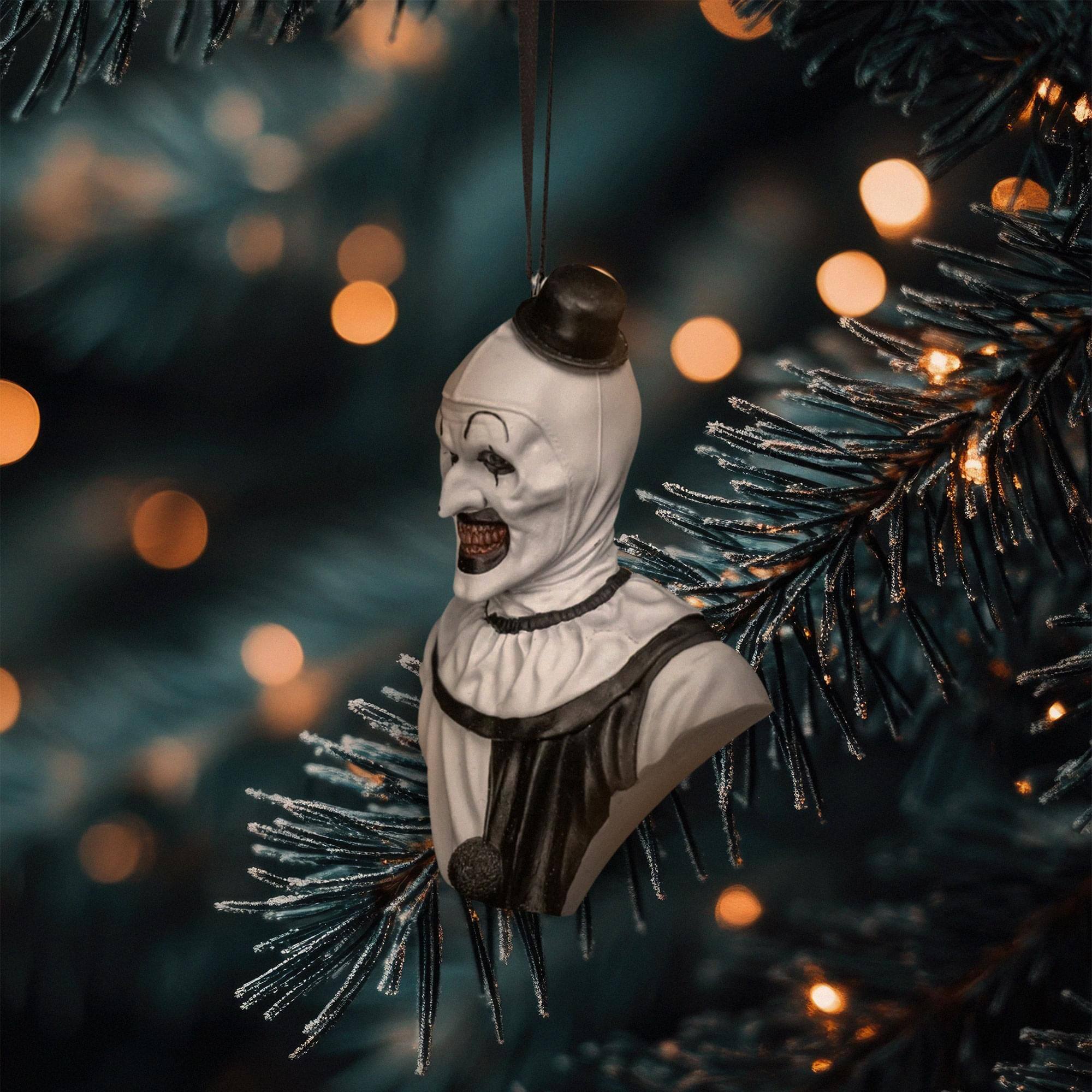 Alt View 2. Trick or Treat Studios - Terrifier Art the Clown Holiday Horrors Ornament - Multi-Colored.