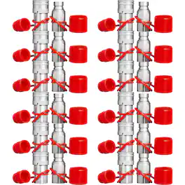 VEVOR - Skid Steer Hydraulic Quick Connect 1/2" Body Hydraulic Coupler 1/2" NPT Hydraulic Coupling Quick Connect 2 Pairs - Silver;Red