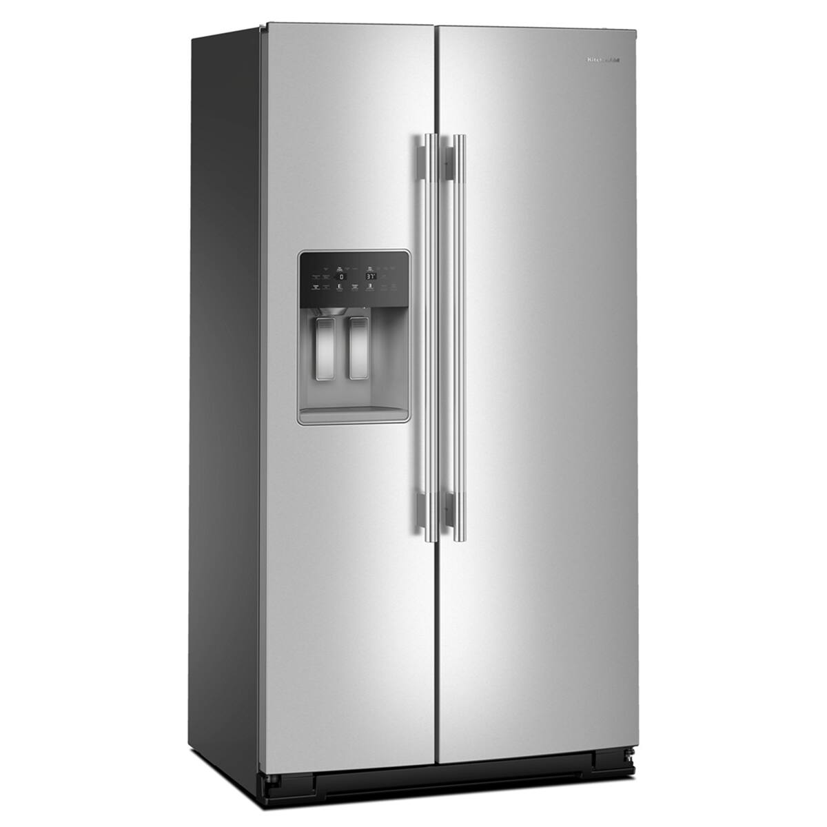 Alt View 8. KitchenAid - KitchenAid - 20.8 Cu. Ft. Counter-Depth Side-by-Side Refrigerator with Exterior Ice - Fingerprint Resistant Stainless Steel.
