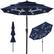 Front. Best Choice Products - Best Choice Products 10ft 3-Tier Solar Patio Umbrella w/ 24 LED Lights, Tilt Adjustment, Easy Crank - Navy Blue - Navy Blue.