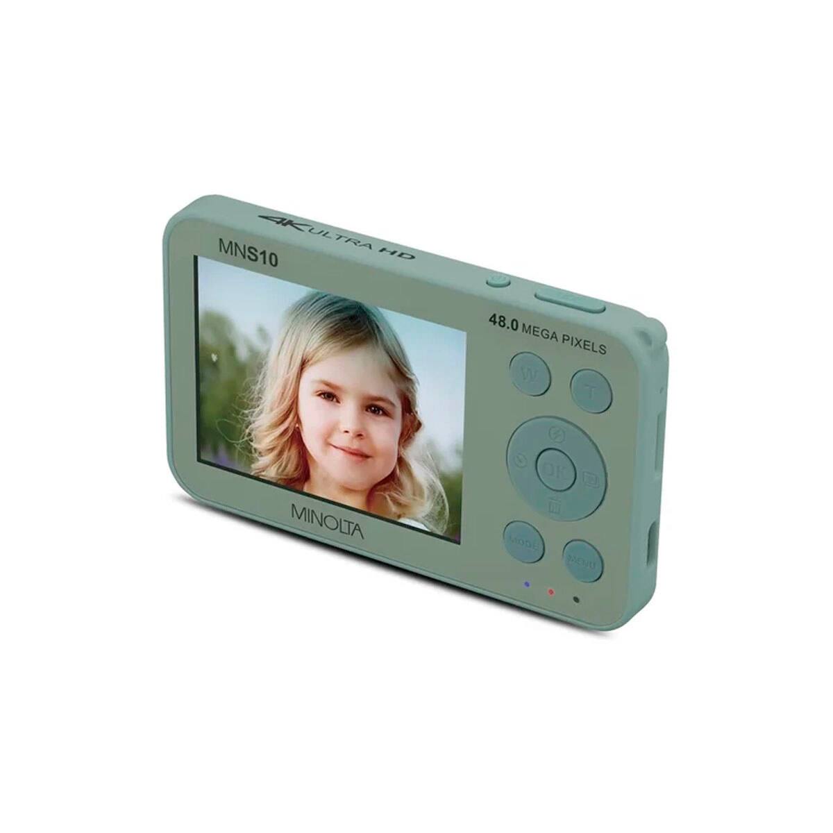 MNS10 4K ULTRA HD  
48.0 MEGA PIXELS  
MINOLTA  
OK MODE MENU
